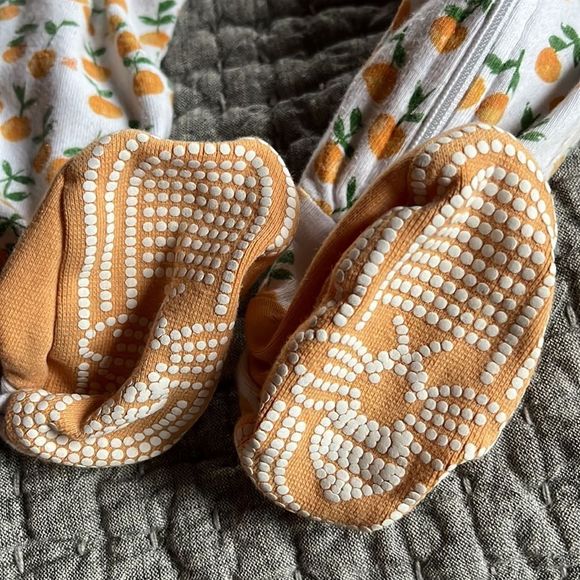 Pair of Burt’s Bees Footie Pajamas - Picture 8 of 11